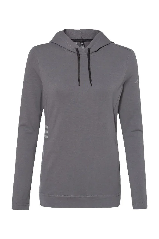 Adidas Womens Hooded Sweatshirt Hoodie - Grey - NEW