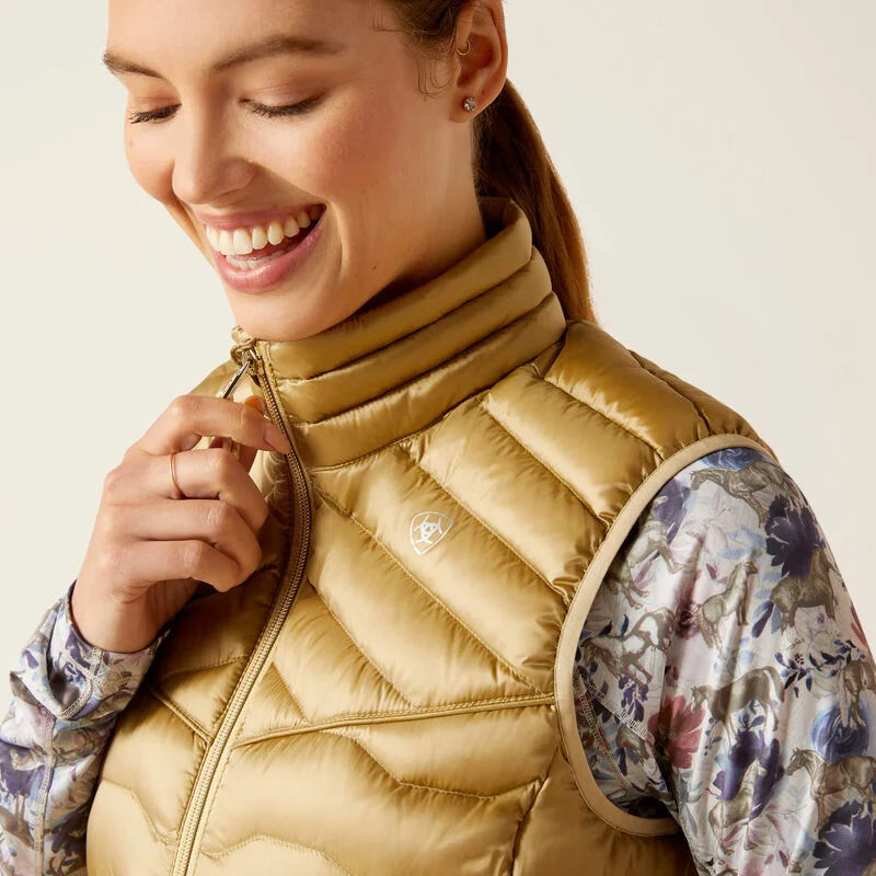 Ariat Women's Ideal Down Vest-Iridescent Fields Of Rye