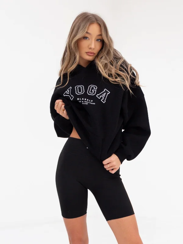 Yoga Oversized Hoodie - Black