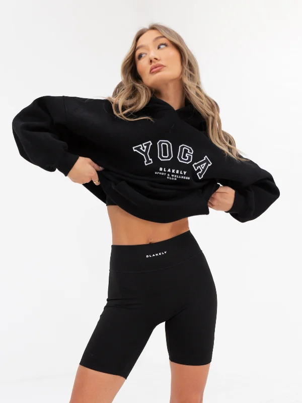 Yoga Oversized Hoodie - Black