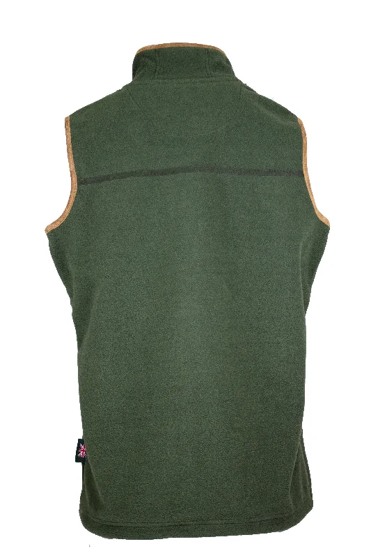 LF201 - Ladie's Fleece Gilet - GREEN