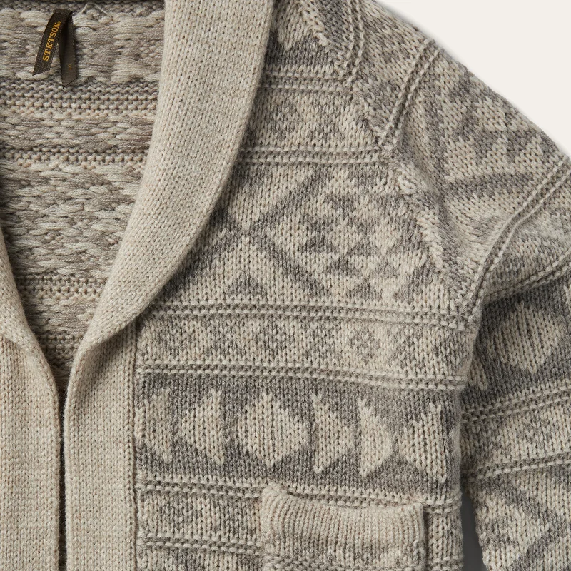 Cropped Shawl Collar Cardigan