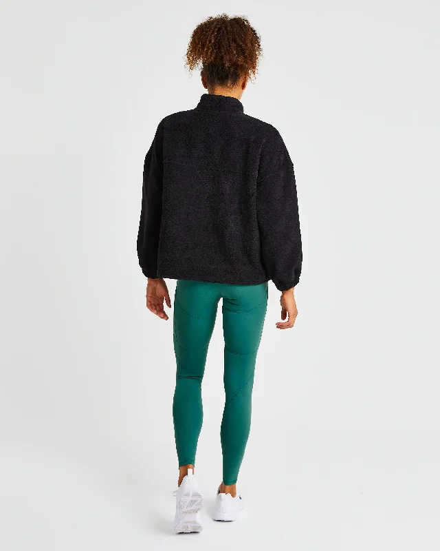 Effortless Oversized Fleece - Black