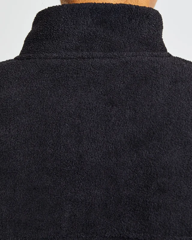 Effortless Oversized Fleece - Black