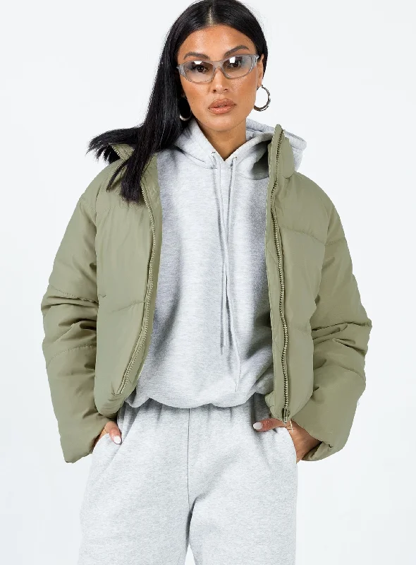 Jill Puffer Jacket Khaki