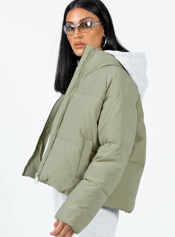 Jill Puffer Jacket Khaki