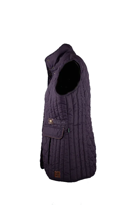 LJ001 - Ladies Maya Quilted Gilet - PLUM