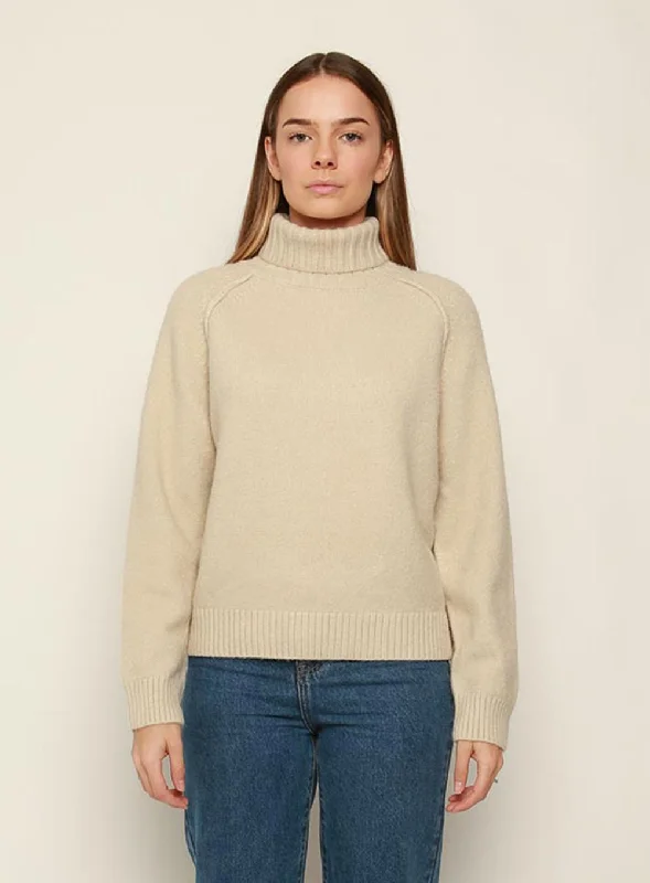 Martina Turtle Neck Knit-SAND