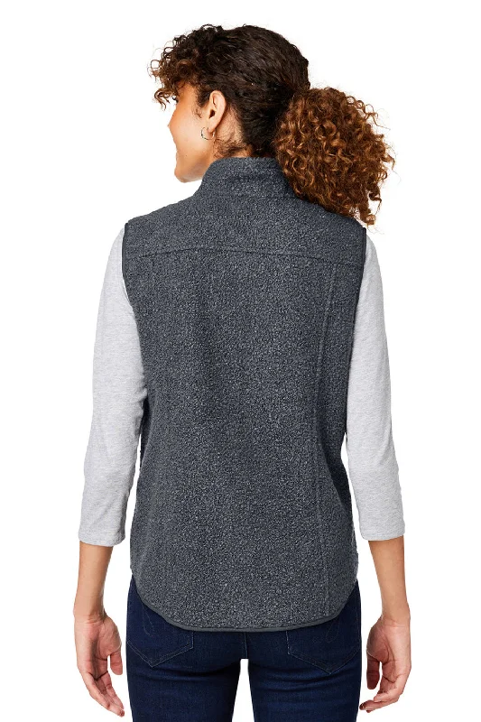 North End Womens Aura Sweater Fleece Full Zip Vest - Carbon Grey