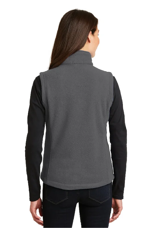 Port Authority Womens Full Zip Fleece Vest - Iron Grey