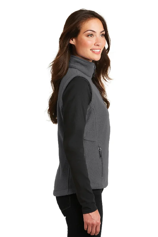 Port Authority Womens Full Zip Fleece Vest - Iron Grey