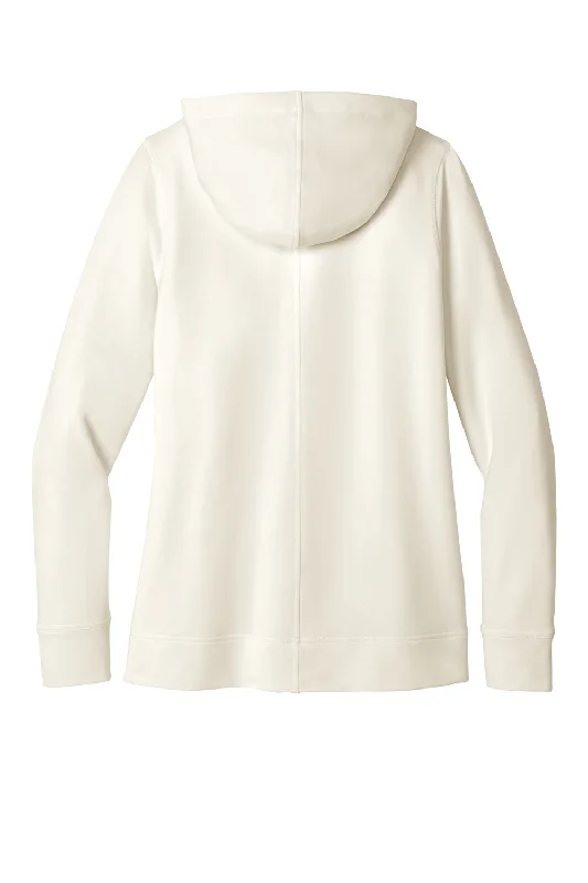 Port Authority Womens Microterry Snag Resistant Hooded Sweatshirt Hoodie - Ivory Chiffon White