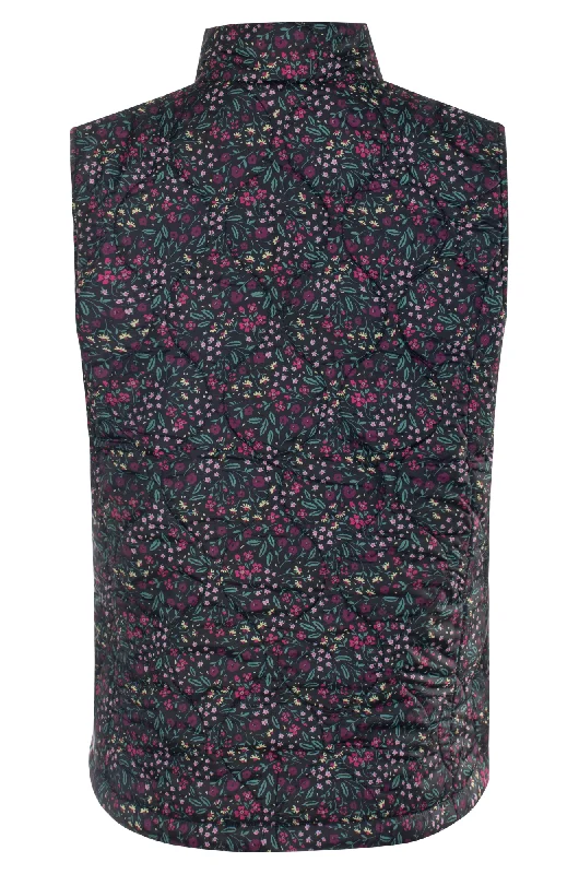 Printed & Quilted Vest | Berry Floral Ditsy | 6241ZZ