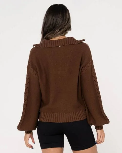 Rusty Amelie Half Zip Knit