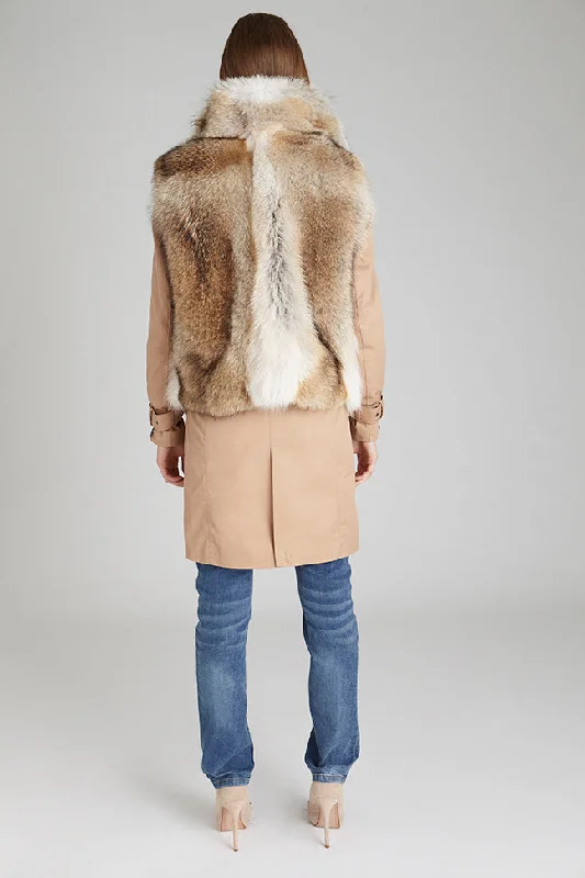 Sydney Coyote Fur Vest