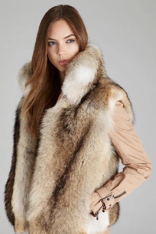 Sydney Coyote Fur Vest