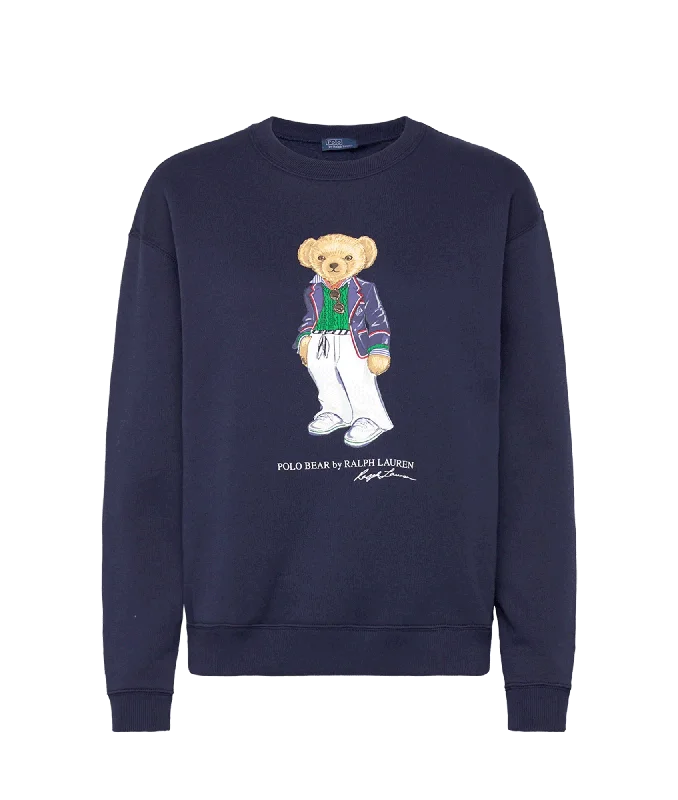 Polo Bear Fleece Sweatshirt - Sweatshirts - Navy