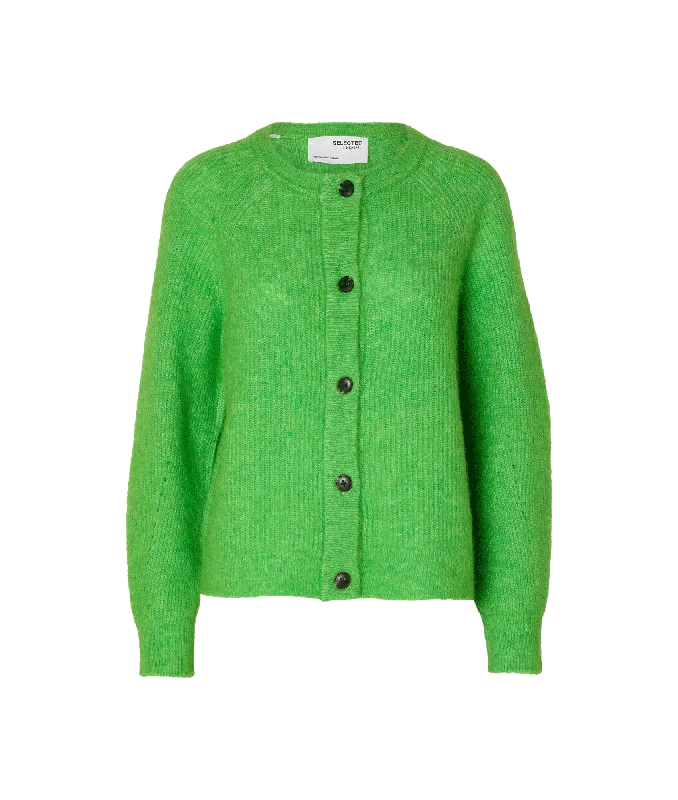 Long-sleeved Cardigan - Green