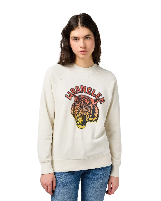 Raglan Sweatshirt in Vintage White