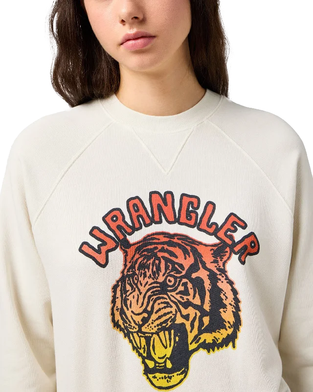 Raglan Sweatshirt in Vintage White