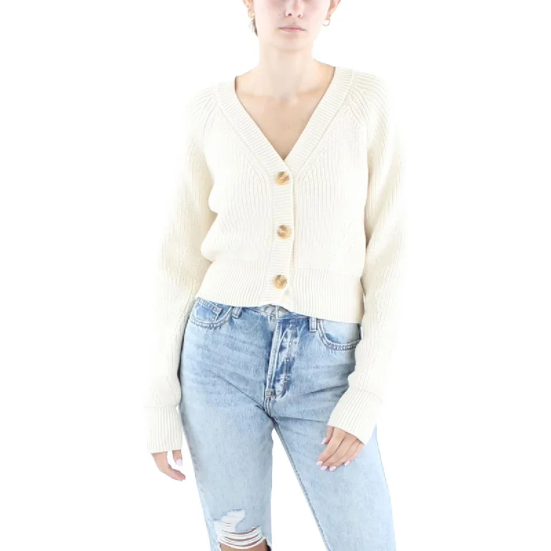 Z Supply Womens Ribbed Knit Cardigan Sweater