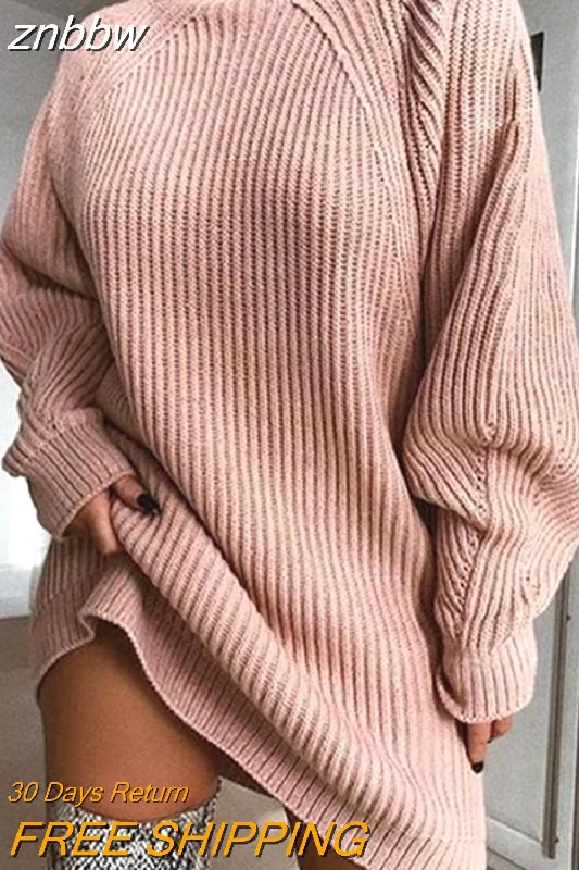 Pink sweater dress / S