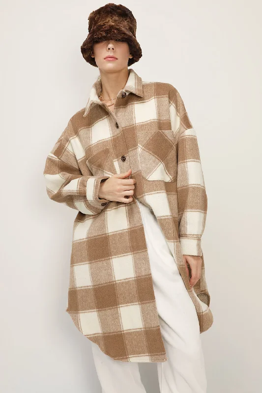 Ada Oversized Plaid Shirt Jacket