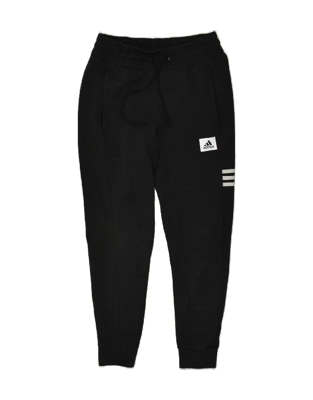 ADIDAS Womens Aeroready Tracksuit Trousers Joggers UK 8/10 Small Black