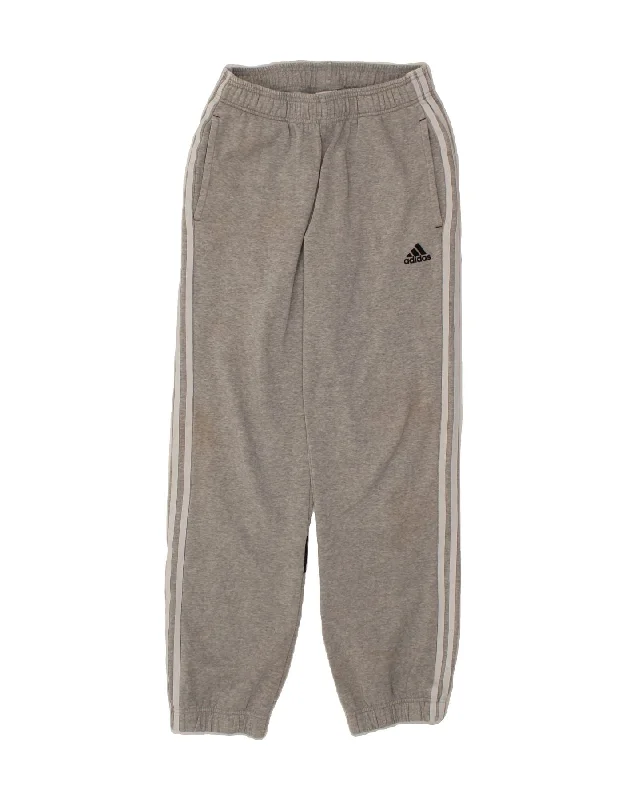 ADIDAS Womens Tracksuit Trousers Joggers UK 8 Small Grey Colourblock