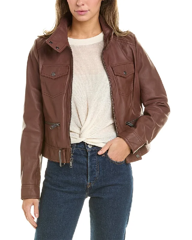 Andrew Marc Vicki Smooth Leather Jacket