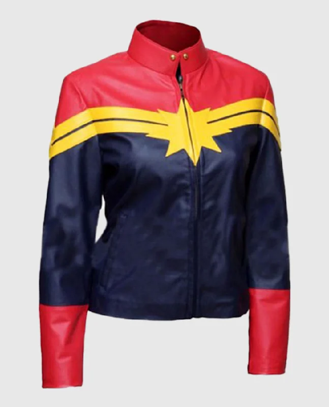 Avengers Endgame Captain Marvel Leather Jacket