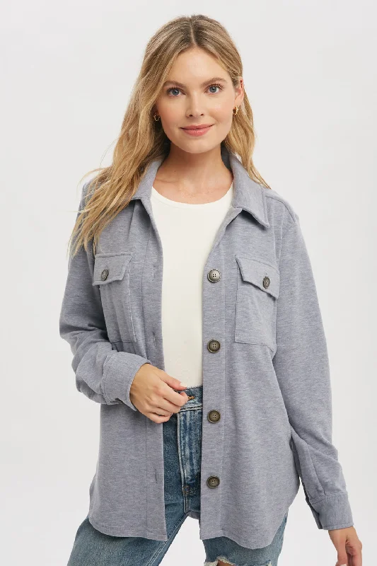 Brushed Shirt Jacket