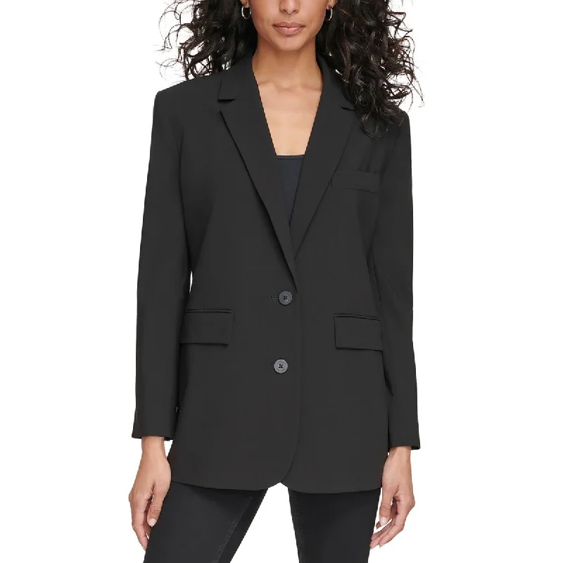 Calvin Klein Womens Office Wear Business Two-Button Blazer