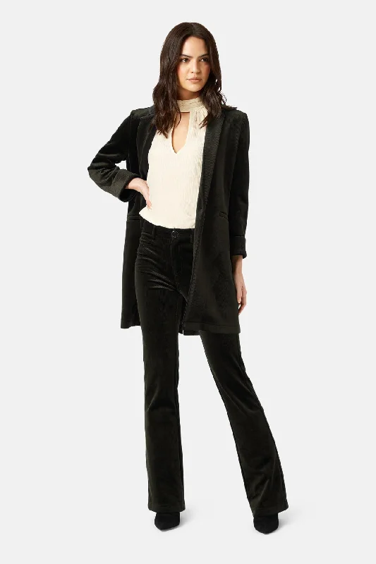 Corrie Bratter Returns Black Cord Blazer