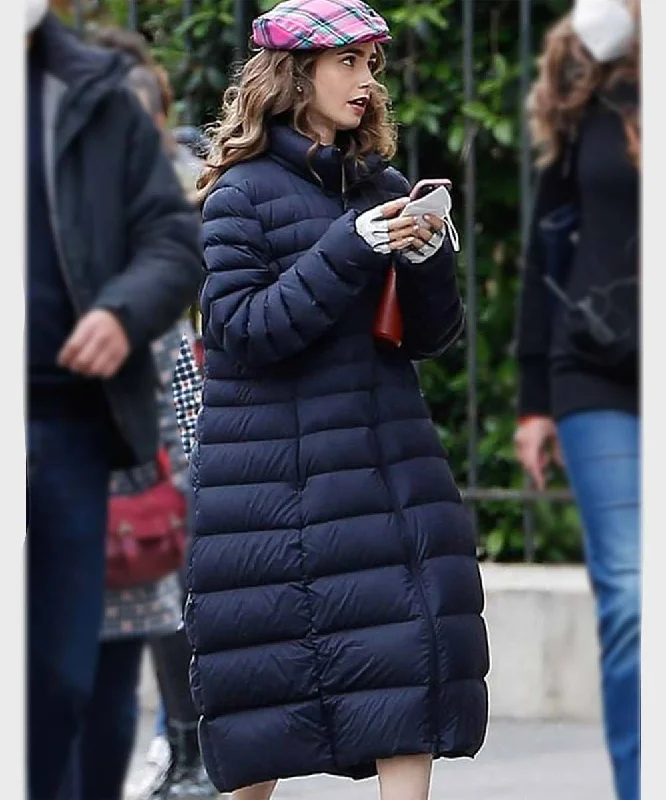 Emily In Paris S02 Lily Collins Puffer Coat