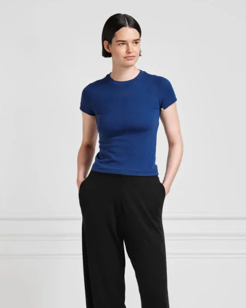 Extreme Cashmere n°292 America T-shirt in Saffire