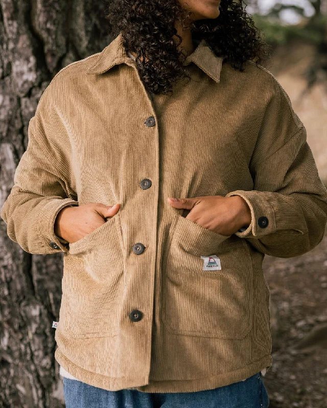 Flint Corduroy Overshirt - Biscuit