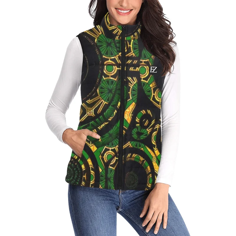 FZ  Women's African Print Puff Jacket 3