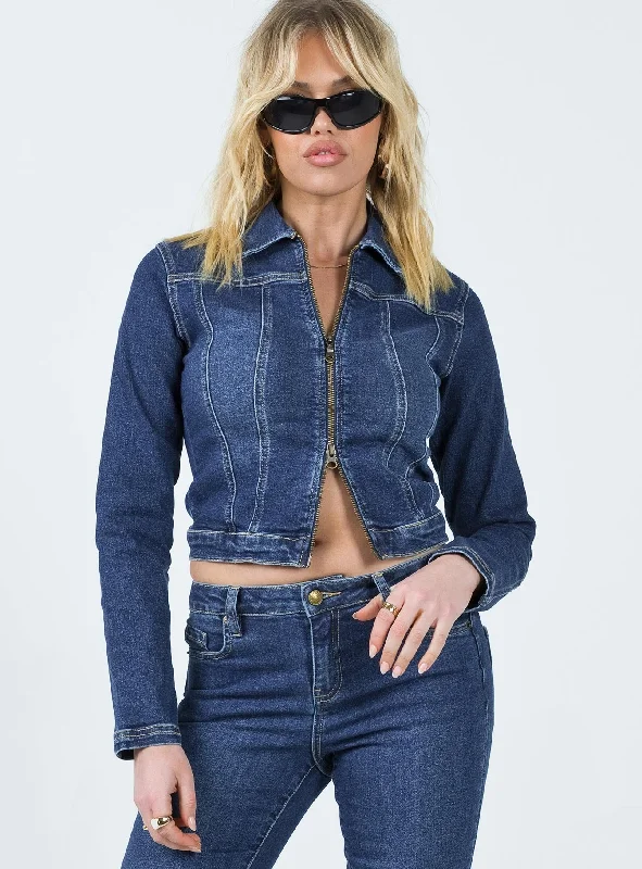 Korvi Denim Jacket Dark Blue