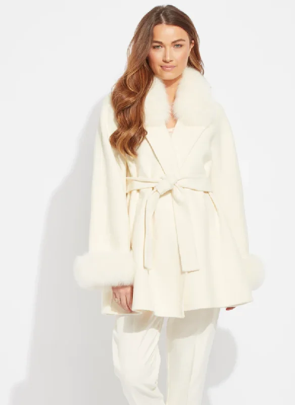 Lugano Cashmere Coat - Ivory