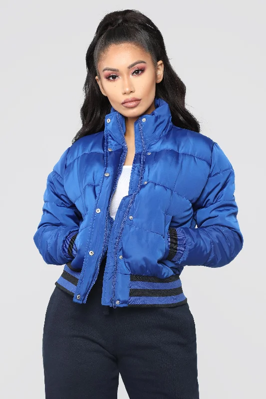 Mrs. Jackson Puffer Jacket - Royal Blue