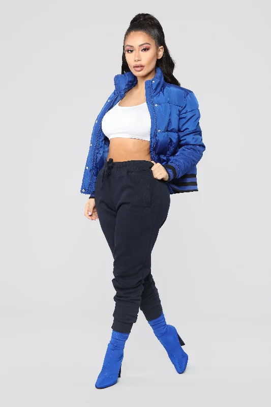 Mrs. Jackson Puffer Jacket - Royal Blue