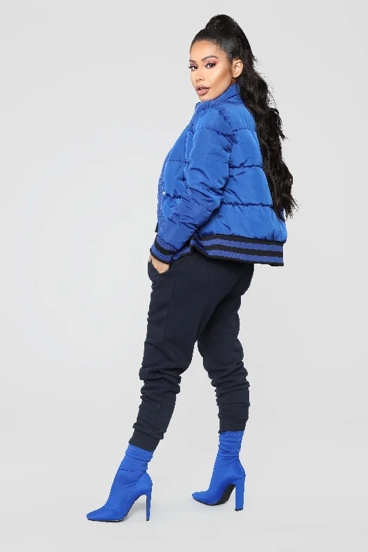 Mrs. Jackson Puffer Jacket - Royal Blue