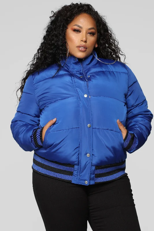 Mrs. Jackson Puffer Jacket - Royal Blue