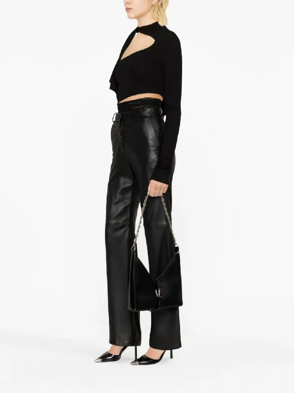 MUGLER Women Suit Jersey Cut-Out Bodysuit