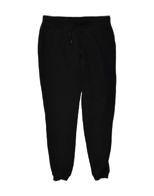 NIKE Womens Tall Tracksuit Trousers Joggers UK 18 XL Black Cotton