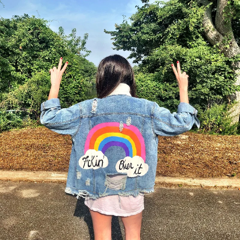 'OVER IT' DENIM JACKET