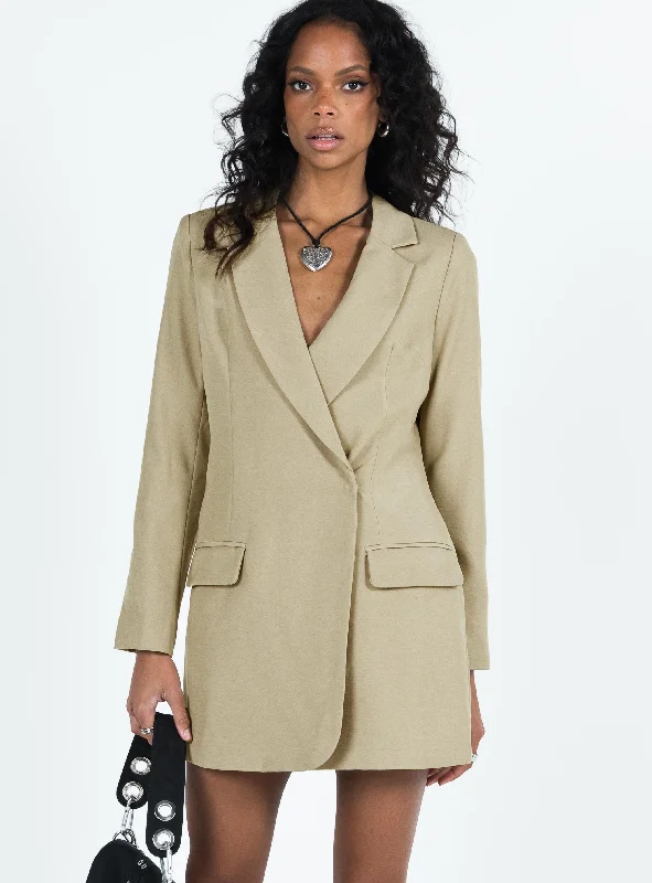 Palma Blazer Dress Green