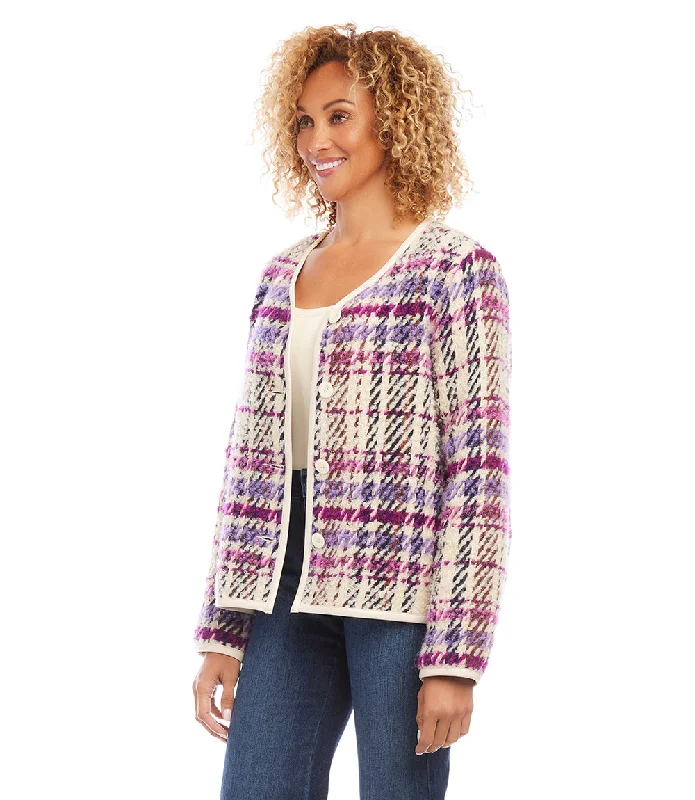 Plaid Boucle Jacket