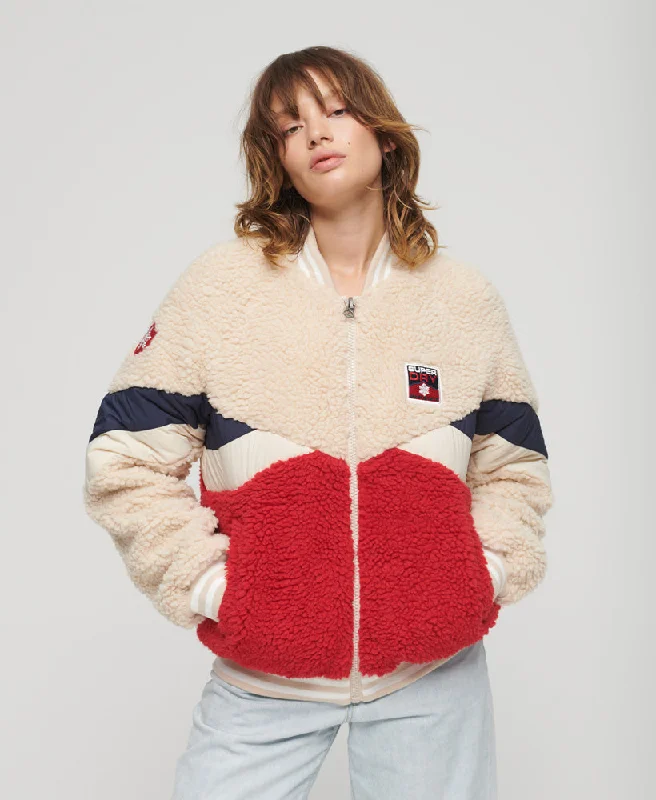 Retro Sherpa Jacket | Alpine Red